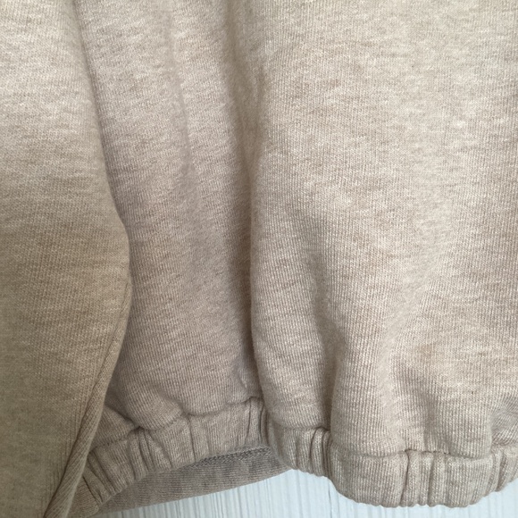 $188 Frame Heathered Oatmeal Twist Front Crew Neck Cotton Sweater XS - Picture 9 of 9